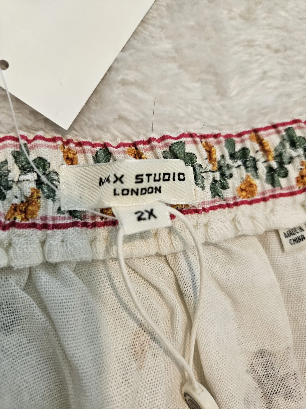 NWT Max Studio Floral Midi Skirt Plus Size 2X Cottagecore Feminine Bohemian - Picture 6 of 10